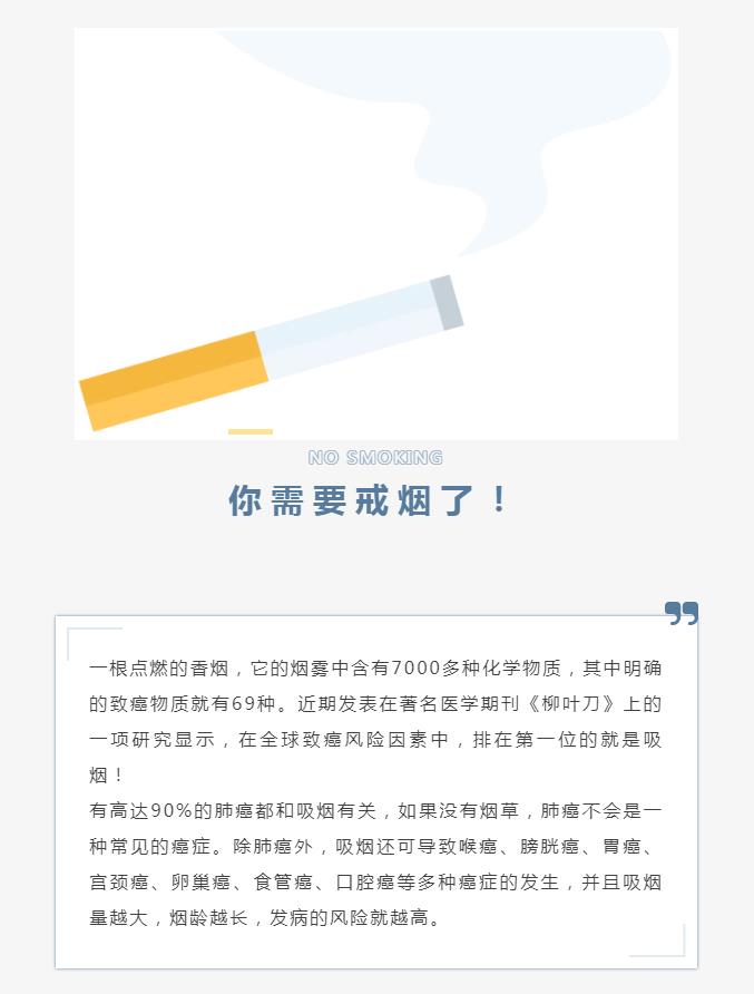 为了您的健康！请立即戒烟！