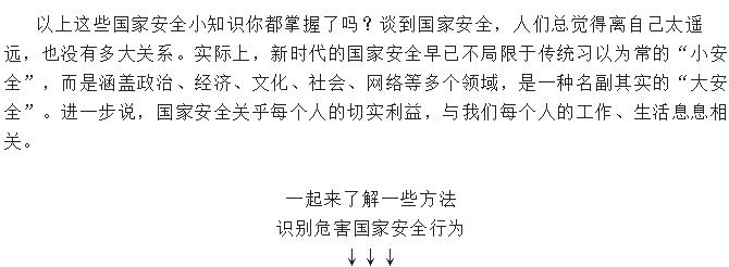 国家安全教育日丨国家安全知识，你了解多少？